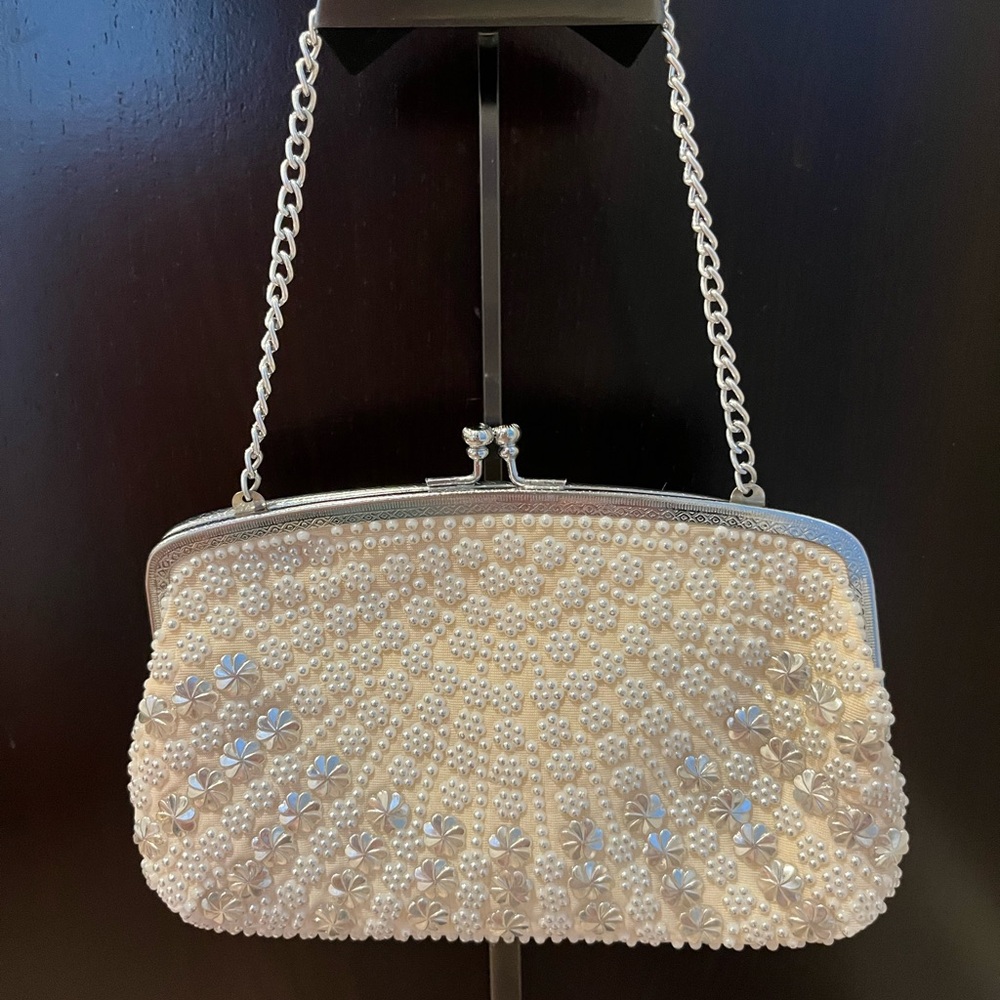 Vintage 1960’s Golden Name Beaded Purse